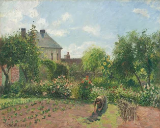 Konstnärens trädgård i Eragny, 1898.