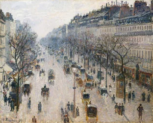 Boulevard Montmartre på en vintermorgon, 1897.
