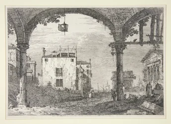 Le Portique a la lanterne (Portiken med lyktan), från serien Vedute (Views)