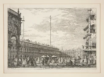 Le Procuratie Nuove e S. Ziminian V. (The Procuratic Nuove and the Church of San Geminiano, Venedig), från serien Vedute (Views)