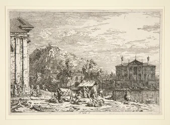 The Market at Dolo, från serien Vedute (Views)
