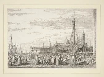 The Market on the Molo, från serien Vedute (Views)