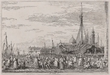 The Market on the Molo, från serien Vedute (Views)
