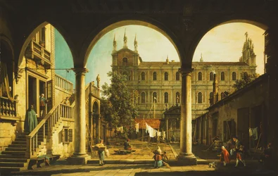 En Capriccio av Scuola di San Marco, Venedig, från Palazzo Grifalconi-Loredan,