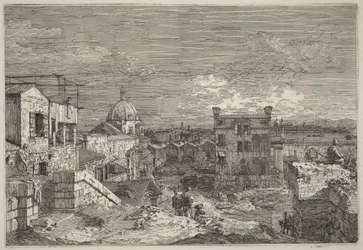 Fantasiutsikt över Venedig