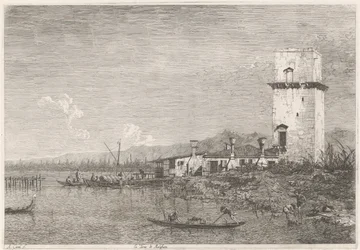 La Torre di Malghera Ansikten på befintliga och påhittade platser (serietitel) Vidute altre prese da i Luoghi altre ideate av Antonio Canal (serietitel)