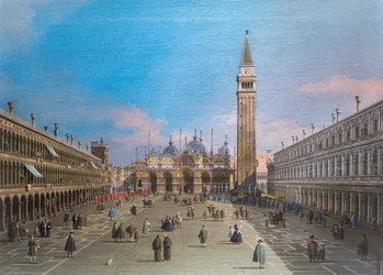 Piazza San Marco med basilikan, Venedig