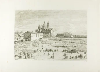 S. Giustina in prà della Vale, från Vedute