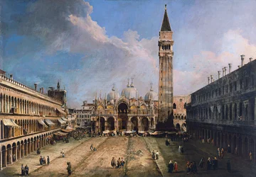 Markusplatsen i Venedig, ca 1723-1724