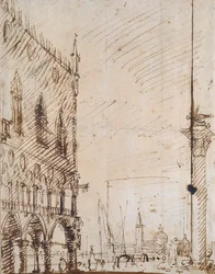 Venedig: Dogepalatsets sydvästra vinkel, tidigt 1700-tal