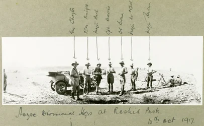 ANZACs divisionshögkvarter i Rashid Beck, oktober 1917