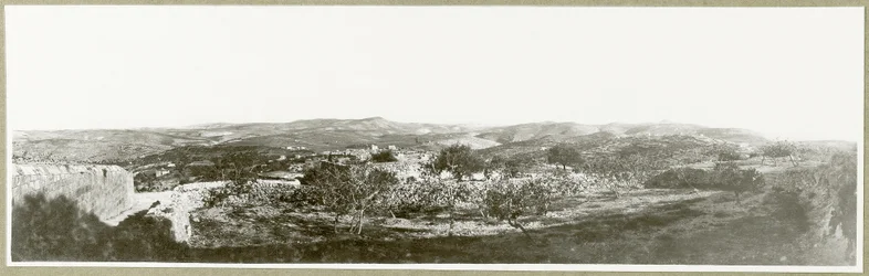 Betlehem: vy söderut med Herodium i fjärran, 1917