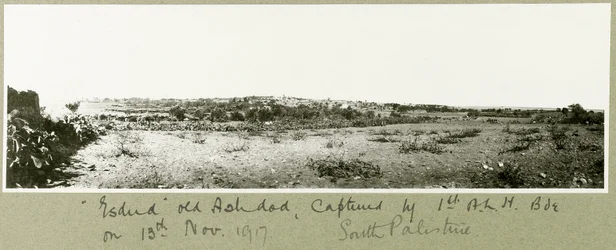 Esdud, gamla Ashdod, tillfångatagen av 1:a A.L.H. Brigade den 13 november 1917