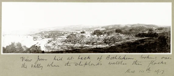 Utsikt från kullen bakom Betlehem, 14 december 1917