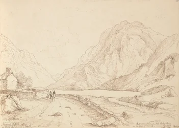 Bull Mountain och Ash Valley Lake i Gap of Dunloh, september 1841