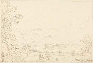 Derwent ser mot Borrowdale, juli 1835