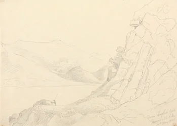 Från Anglers Rock, Ennerdale Lake, 10 maj 1836
