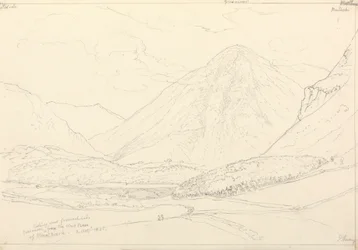 Grasmoor från Mellbreaks västra fot, 2 augusti 1835