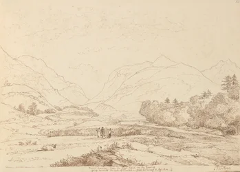 River Laune från High Road från Killarney & Aghadoe, 6 september 1841