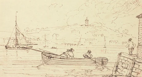 Sketch of Boatmen, West Cowes, 16 februari 1826
