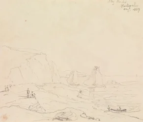 Stag Rocks, Sötvatten, augusti 1827