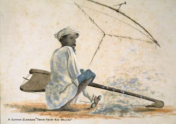 A Cotton Cleaner Thun-Thun-Aie-Wallah, Indien