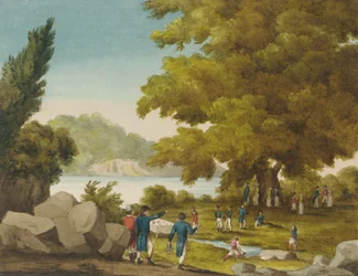 The Fountain of the Bashaw, Santa Maura, Grekland