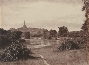 Rangoon. Utsikt nära sjön, 1855.
