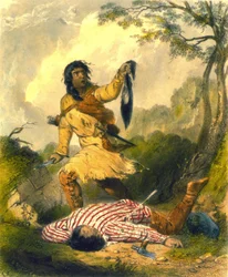 Death Whoop, 1853 (färg litho)