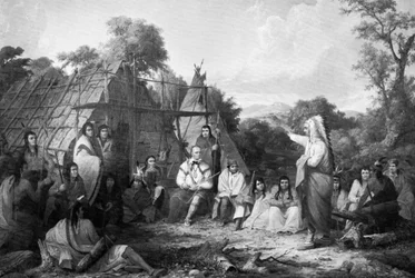 Indian Council, c1847.
