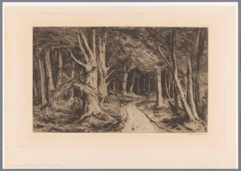 Skogsbryn med skogsstig Entré till skogen (originaltitel)