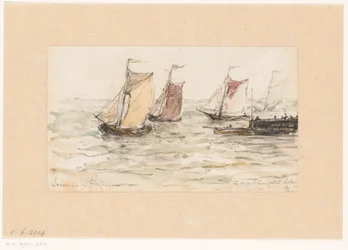 Segelfiskefartyg på Scheldt