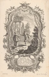dansande par Figurer i landskap (serietitel) 9me Livre I Morceaux De Caprices, Propre A Divers Usages (serietitel på objekt)
