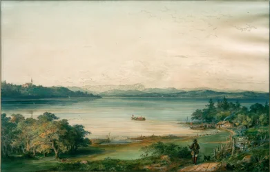 Ammersee sett från slottet Ried