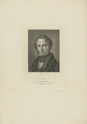 Porträtt av kemisten Justus von Liebig, ca. 1840.