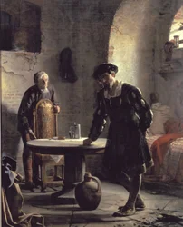 Kung Christian II i fängelse