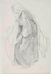Studier till museets målning "Jairi dotter" (kms835)