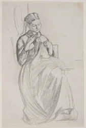Sewing Girl (konstnärens fru)