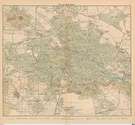 Plan över staden Berlin