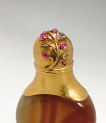 Doftflaska, arbetsmästarmärke av Erik Kollin, S:t Petersburg, c.1890