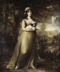 Porträtt av operasångerskan Teresa Vandoni, av Breda, Carl Frederik von (1759-1818). Olja på duk