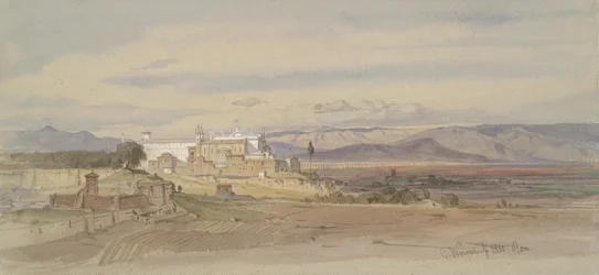 Romerskt landskap med San Giovanni in Laterano