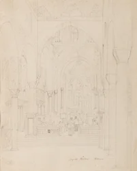 Sicilien: Palatinska kapellet, Palermo, ca 1850