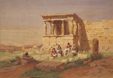 Erechtheion. Karyatidernas pelarhall, 1877