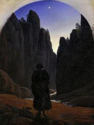 Pilgrimer i klippdalen. Omkring 1820