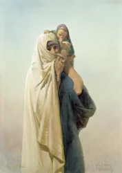 En koptisk mor, 1859