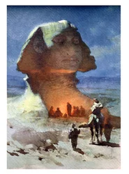 Ett nattläger före sfinxen