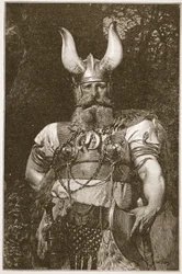 A Viking Chief, illustration från 