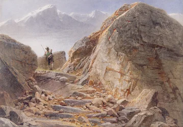 Vid foten av Watzmann, bayerska höglandet, 1857