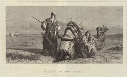 Fara i öknen, i utställningen av Society of Painters in Water Colors